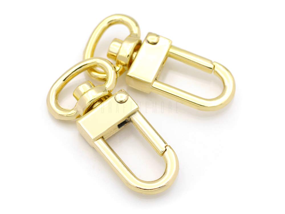 Amazon.com: CRAFTMEMORE Snap Hook Tiny Push Gate Swivel Lobster